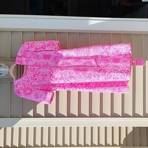 COPY - Euc Lilly Pulitzer Harriet dress w/belt in pinata pink.  Size Large
